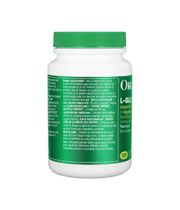 Free - Form L - Glutamine Capsules - 500 mg / 120 capsules - Organika Health Products
