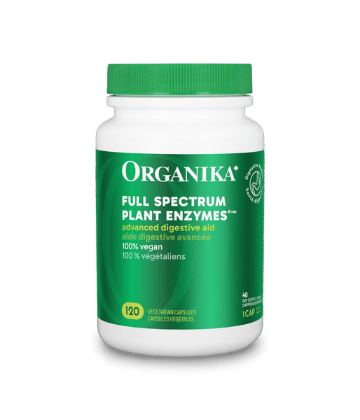Full Spectrum Plant Enzymes - 120 vcaps - Organika Health Products