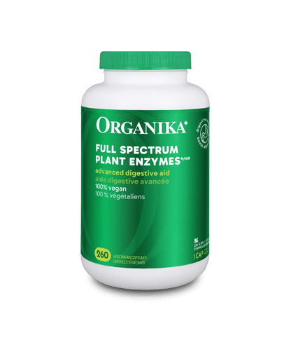 Full Spectrum Plant Enzymes - 260 vcaps - Organika Health Products