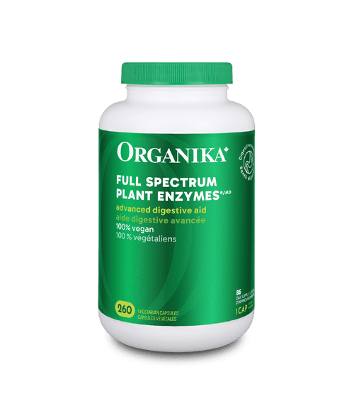 Full Spectrum Plant Enzymes - 260 vcaps - Organika Health Products