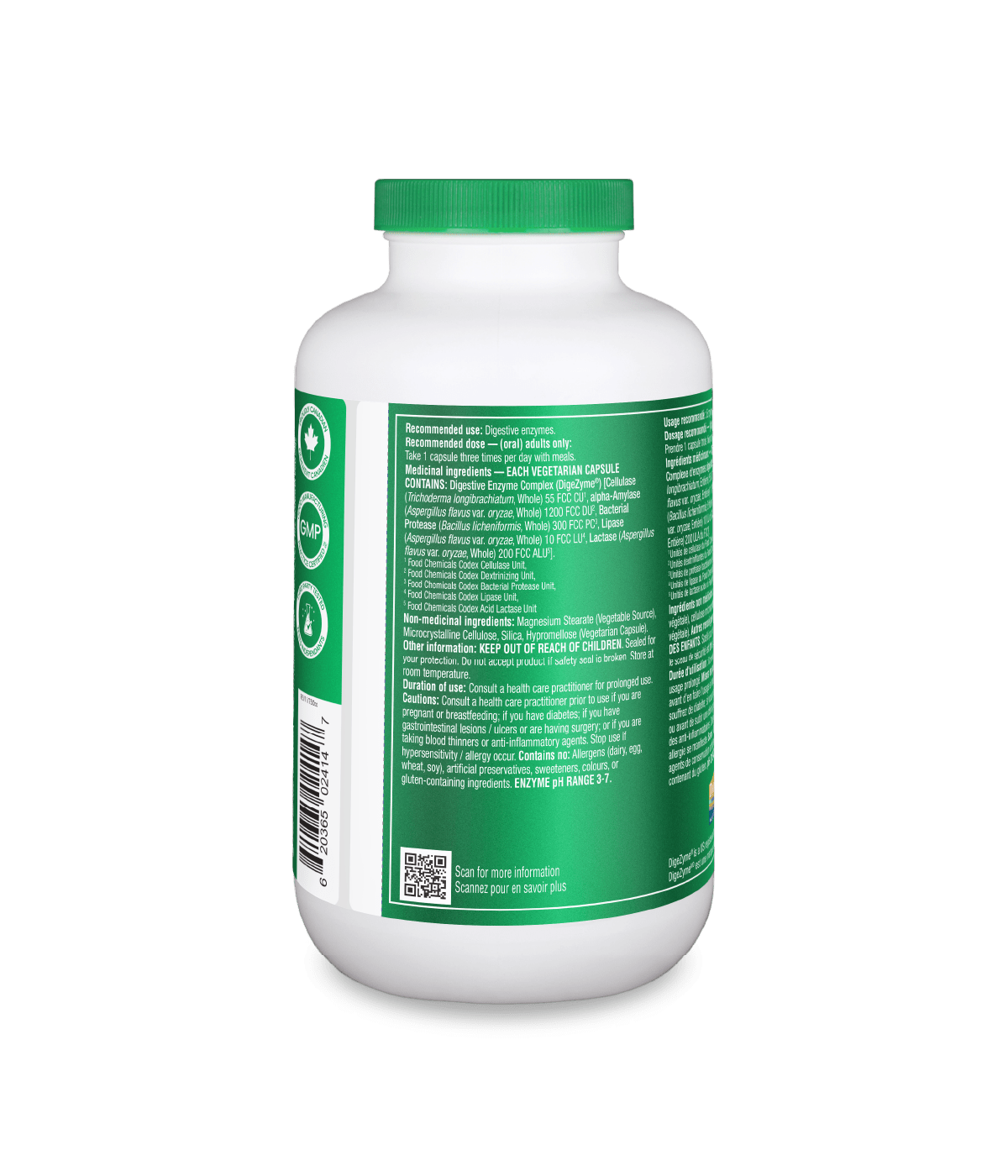 Full Spectrum Plant Enzymes - 500 vcaps - Organika Health Products