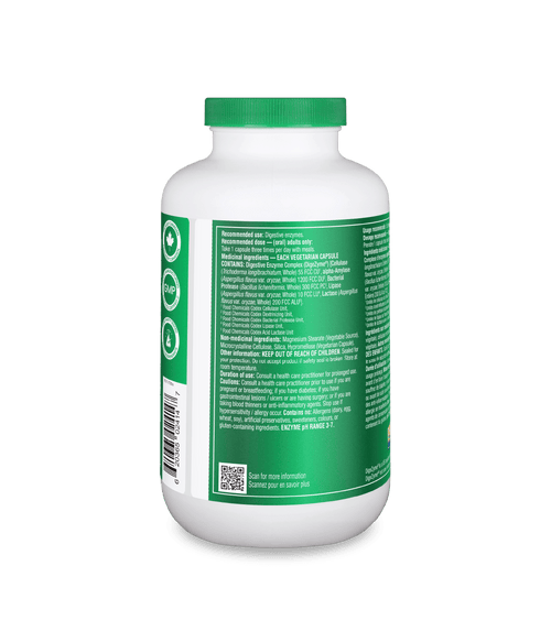 Full Spectrum Plant Enzymes - 500 vcaps - Organika Health Products