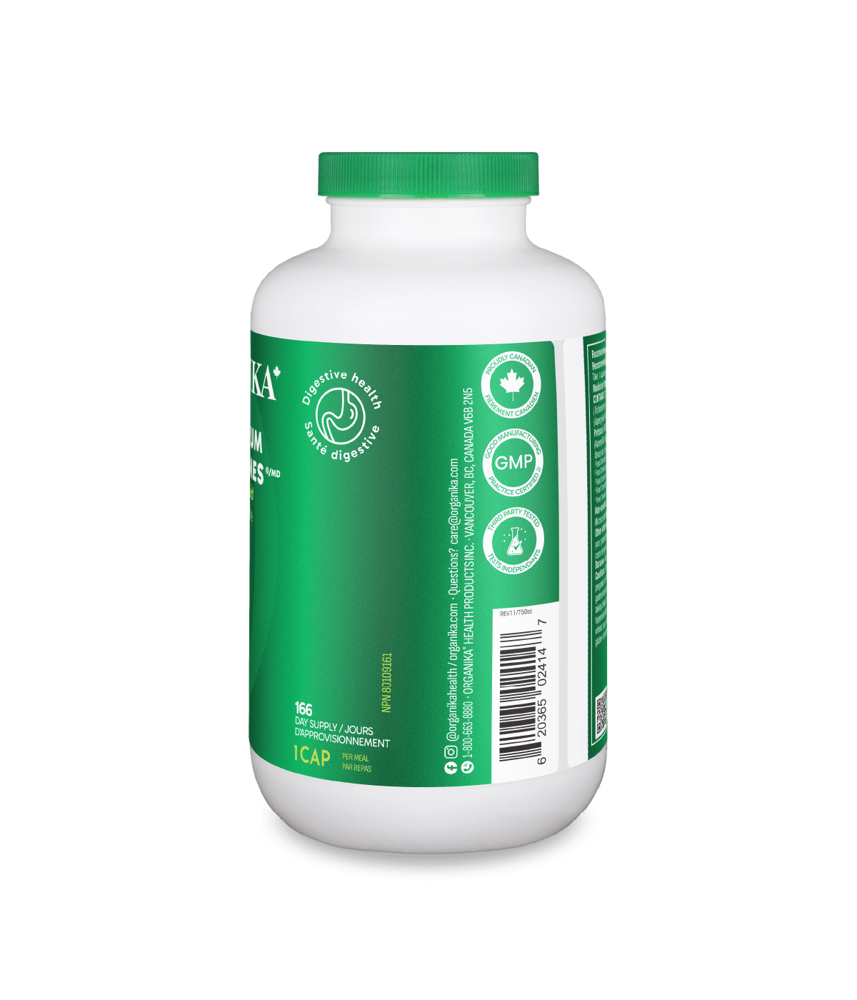 Full Spectrum Plant Enzymes - 500 vcaps - Organika Health Products