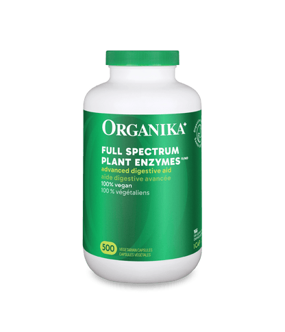Full Spectrum Plant Enzymes - 500 vcaps - Organika Health Products
