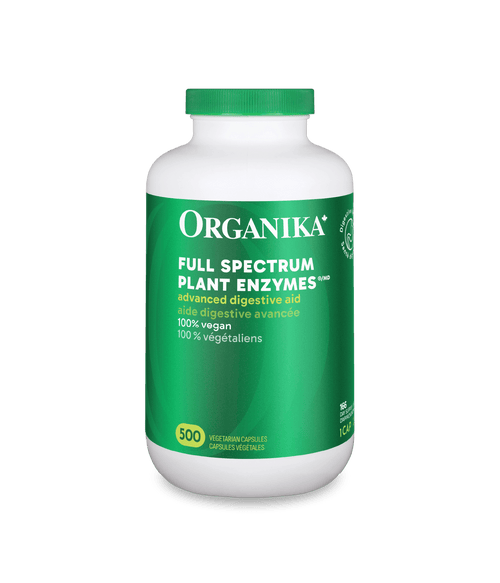Full Spectrum Plant Enzymes - 500 vcaps - Organika Health Products