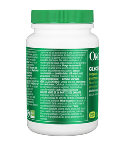 Glycine - 120 capsules - Organika Health Products