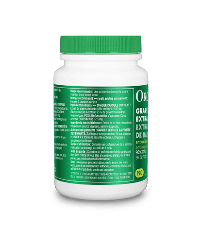Grape Seed Extract - 120 capsules - Organika Health Products