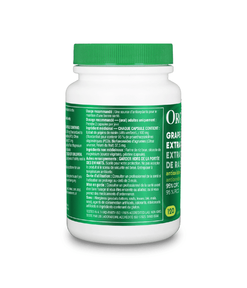 Grape Seed Extract - 120 capsules - Organika Health Products