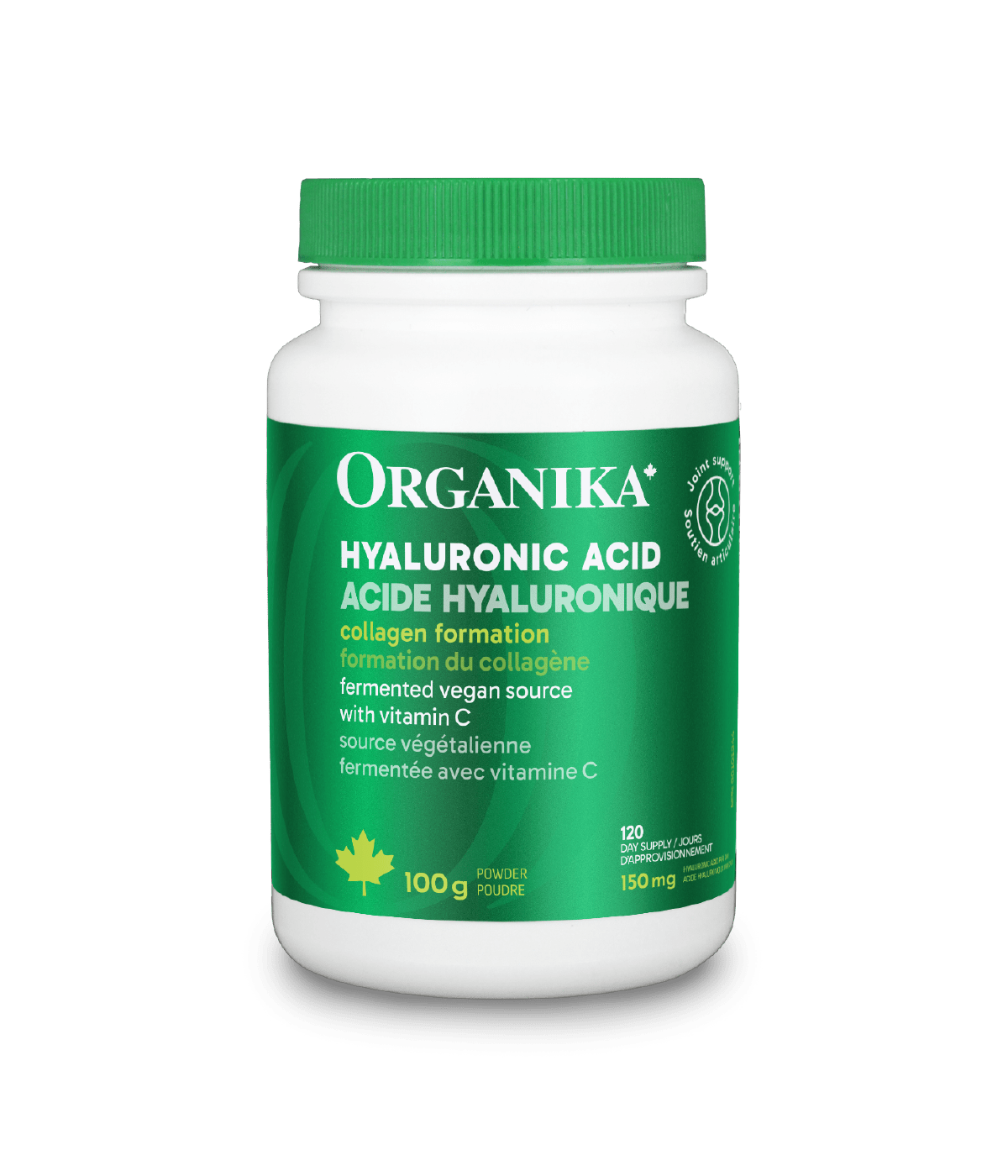 Hyaluronic Acid Powder - 150 mg - Organika Health Products
