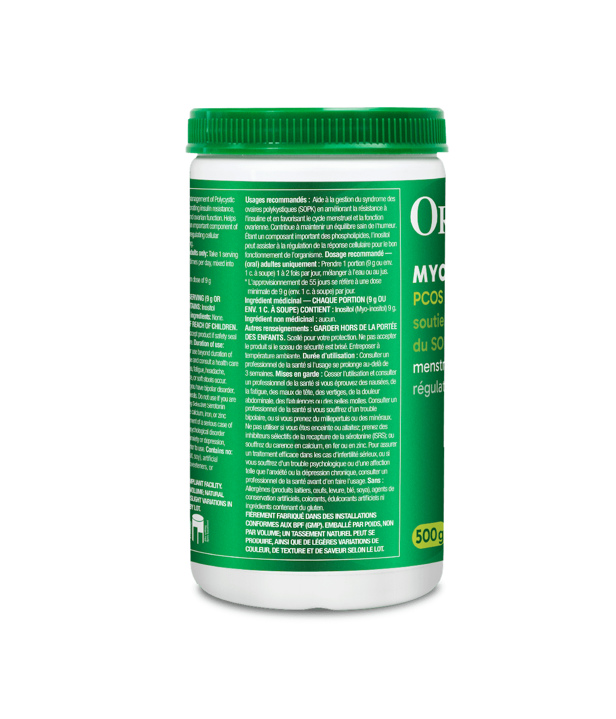 Inositol (Myo - Inositol) - 500 g - Organika Health Products
