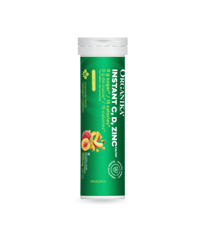 Instant C, D, Zinc Immunity Effervescent - Peach