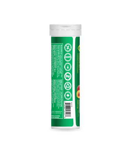 Instant C, D, Zinc Immunity Effervescent - Peach - Single Tube - Organika Health Products