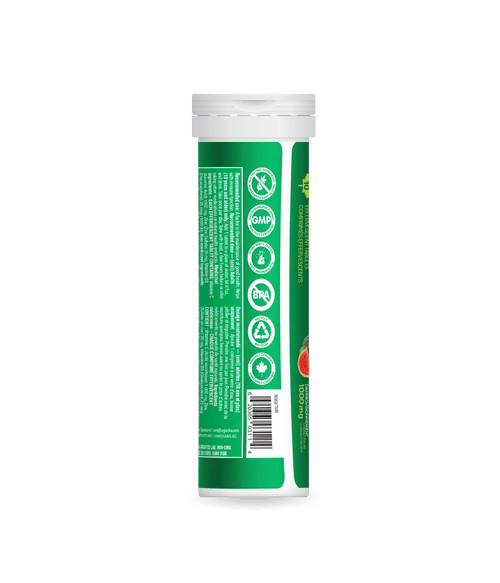 Instant C, D, Zinc Immunity Effervescent - Watermelon - Single Tube - Organika Health Products