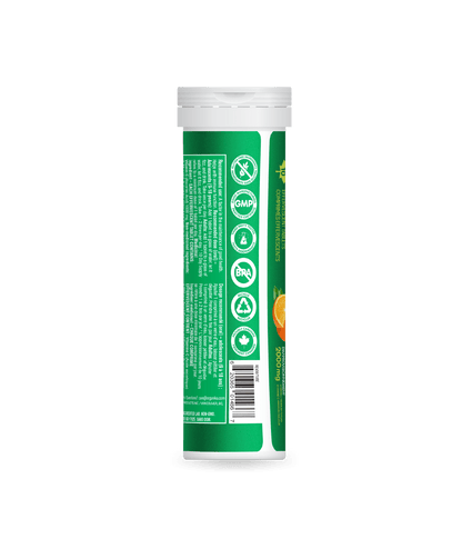 Instant C Effervescent with Stevia - Orange - Single Tube - Organika Health Products