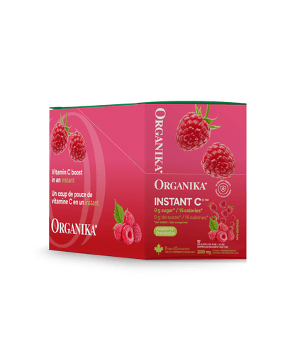 Instant C Effervescent with Stevia - Peach Mango - Organika Health Products