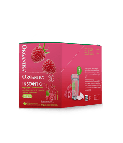 Instant C Effervescent with Stevia - Peach Mango - Organika Health Products