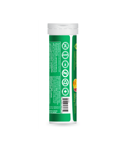 Instant C Effervescent with Stevia - Peach Mango - Organika Health Products