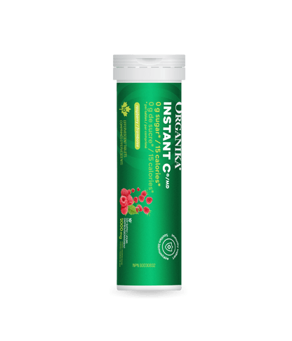 Instant C Effervescent with Stevia - Raspberry - Organika Health Products