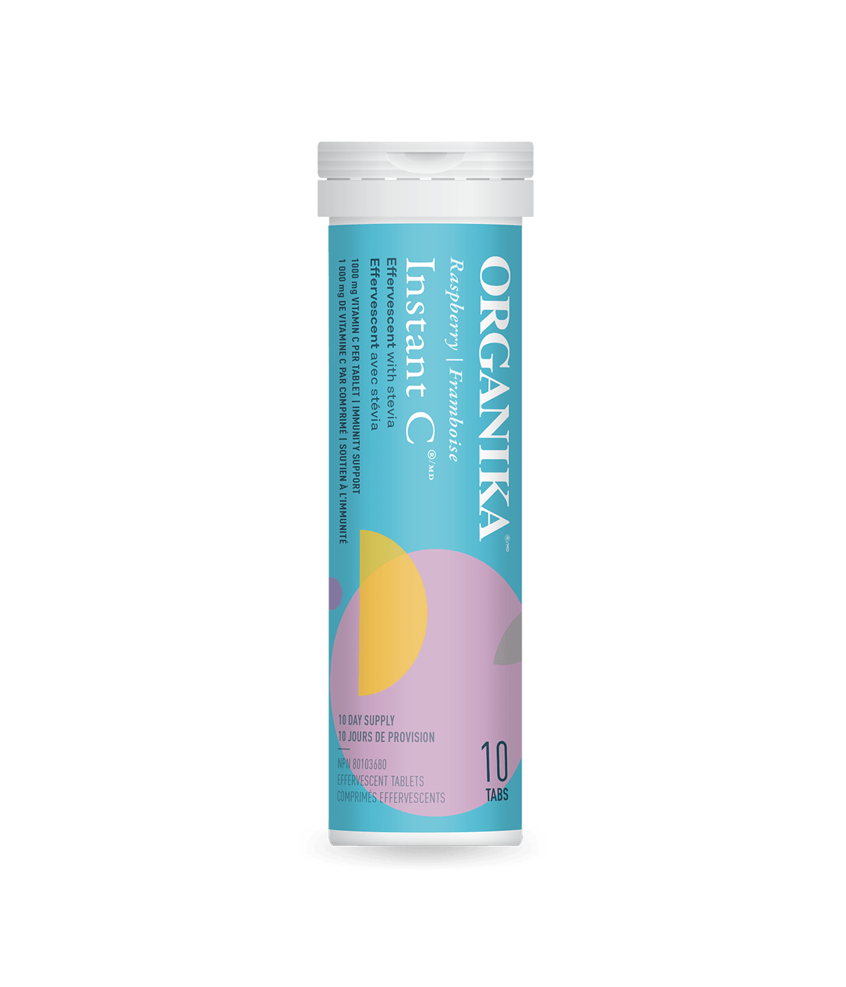 Instant C Effervescent with Stevia - Raspberry - Organika Health Products