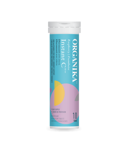 Instant C Effervescent with Stevia - Raspberry - Organika Health Products