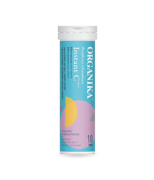 Instant C Effervescent with Stevia - Raspberry - Organika Health Products