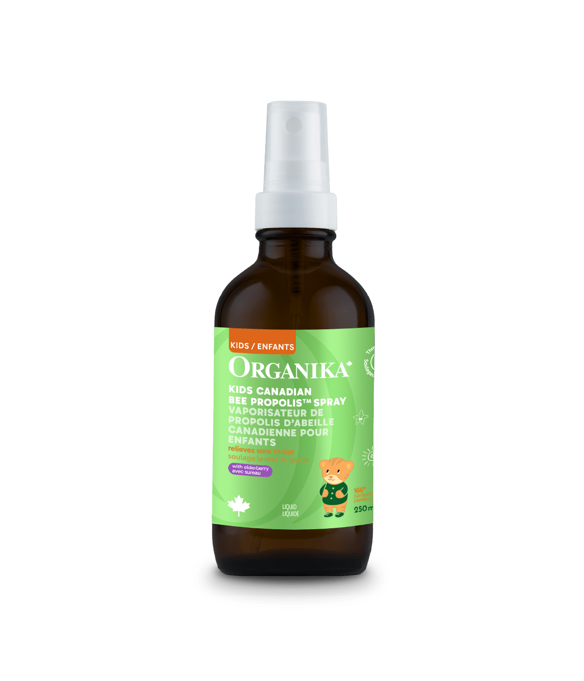 Kids Canadian Bee Propolis Spray with Elderberry - 30 ml - Organika Health Products