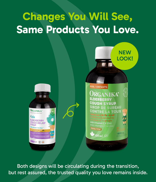 Kids Elderberry Cough Relief Syrup - Honey - Organika Health Products