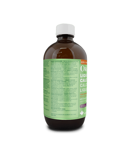 Kids Liquid Calcium Plus with Vitamins D3 & K2 - Mixed Berry - Organika Health Products