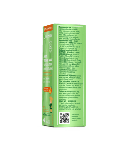 Kids Multi Vitamin Spray - 30 ml - Organika Health Products
