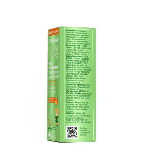 Kids Multi Vitamin Spray - 30 ml - Organika Health Products