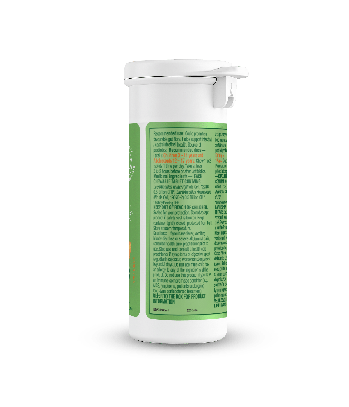 Kids Probiotic Chewable Tablets - 30 tablets - Organika Health Products