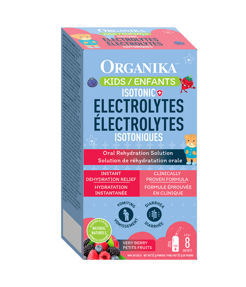 Kids Replenish Electrolytes (Isotonic) - 8 Pack Box - Organika Health Products