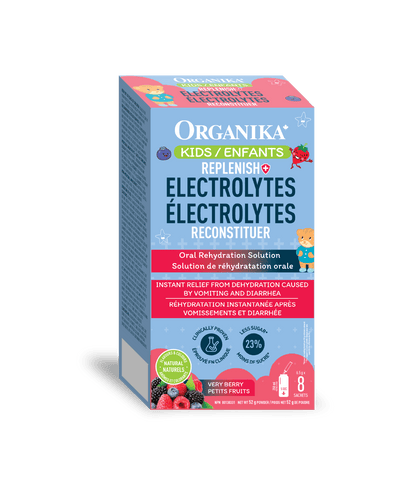 Kids Replenish Electrolytes (Isotonic) - 8 Pack Box - Organika Health Products