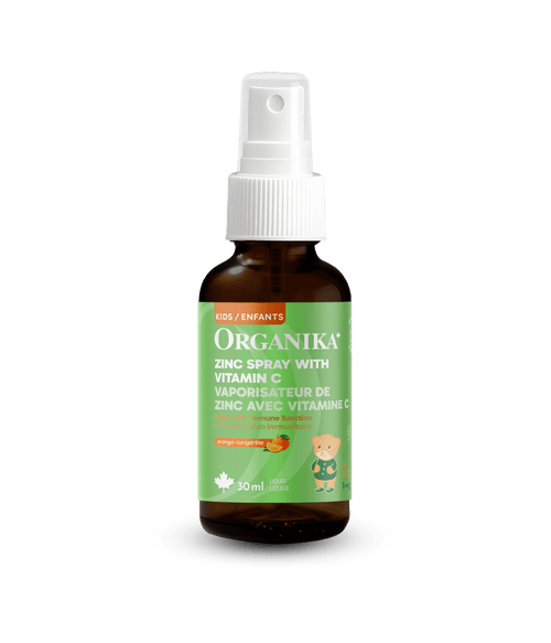 Kids Zinc Spray with Vitamin C - Orange Tangerine - Organika Health Products