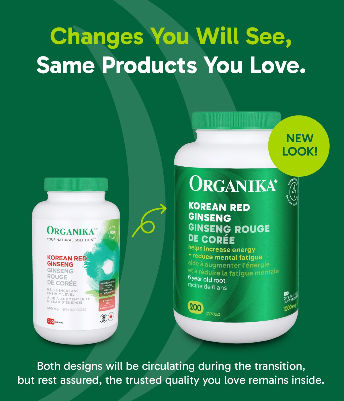 Korean Red Ginseng - 100 Caps - Organika Health Products