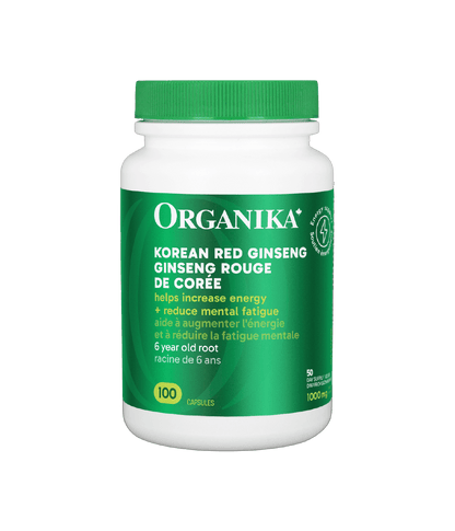 Korean Red Ginseng - 100 Caps - Organika Health Products