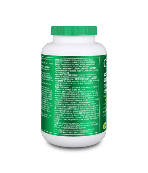 Korean Red Ginseng - 200 Caps - Organika Health Products