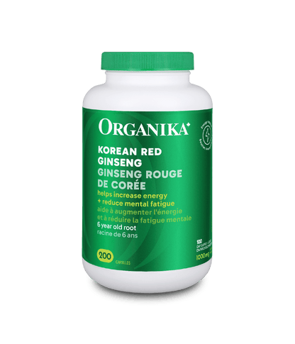 Korean Red Ginseng - 200 Caps - Organika Health Products