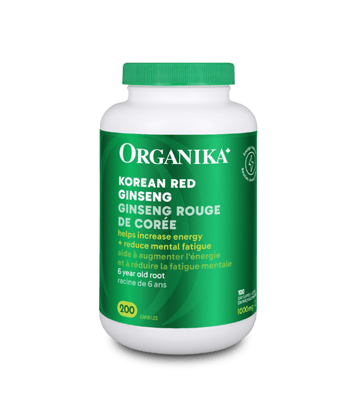 Korean Red Ginseng - 200 Caps - Organika Health Products