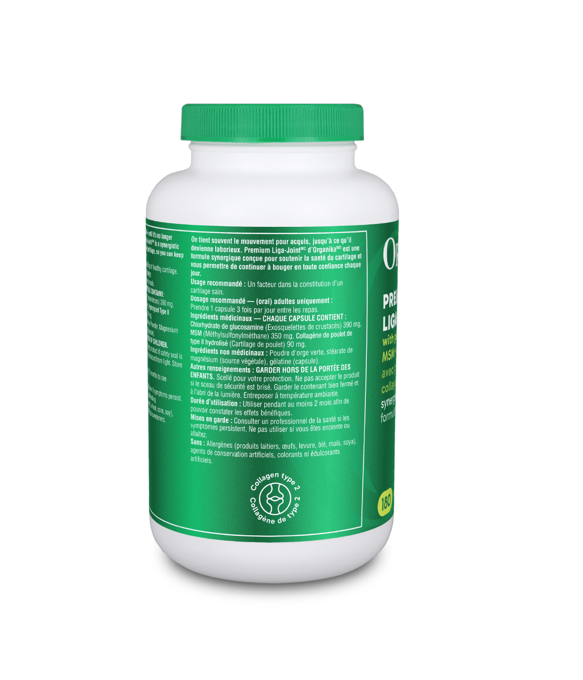 Liga - Joint Premium - 180 Caps - Organika Health Products
