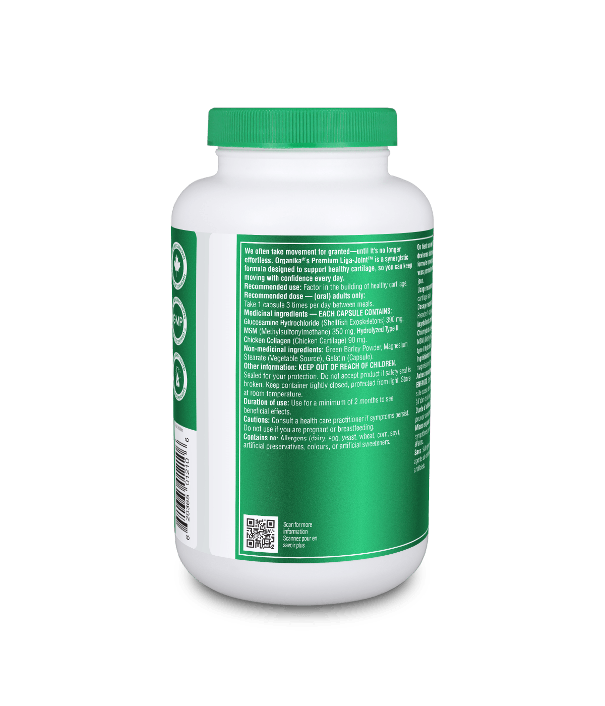 Liga - Joint Premium - 180 Caps - Organika Health Products