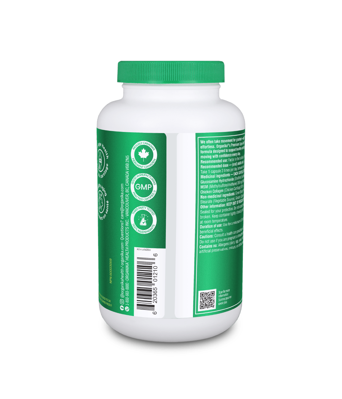 Liga - Joint Premium - 180 Caps - Organika Health Products