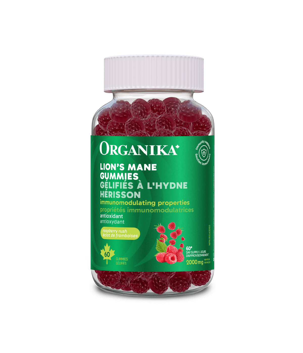 Lion's Mane Gummies - 60 Gummies - Organika Health Products