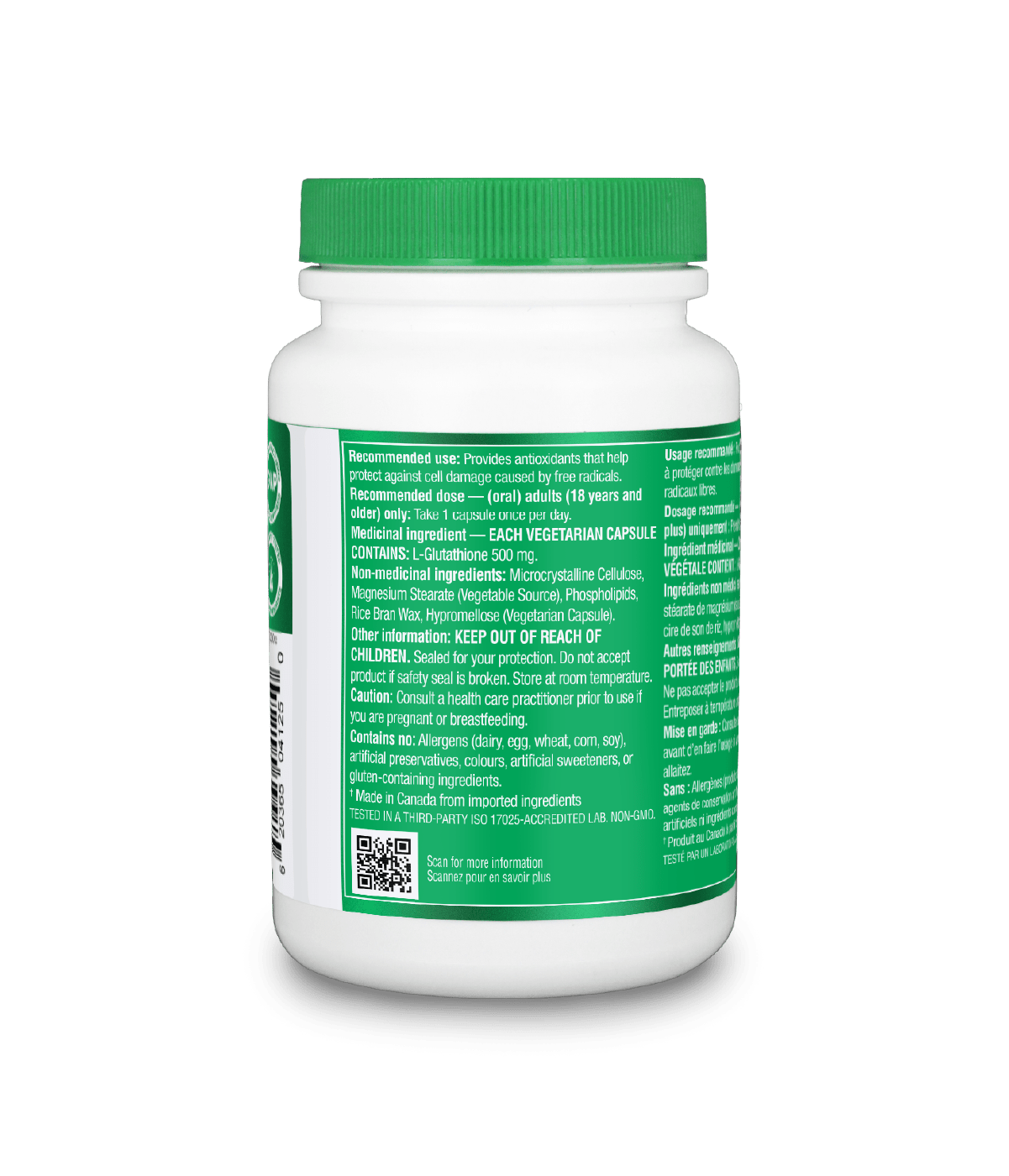Liposomal Glutathione - 500 mg / 30 capsules - Organika Health Products