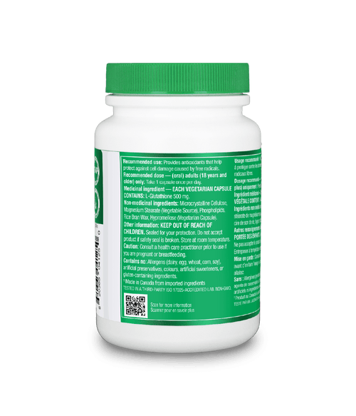 Liposomal Glutathione - 500 mg / 30 capsules - Organika Health Products