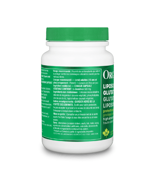 Liposomal Glutathione - 500 mg / 30 capsules - Organika Health Products