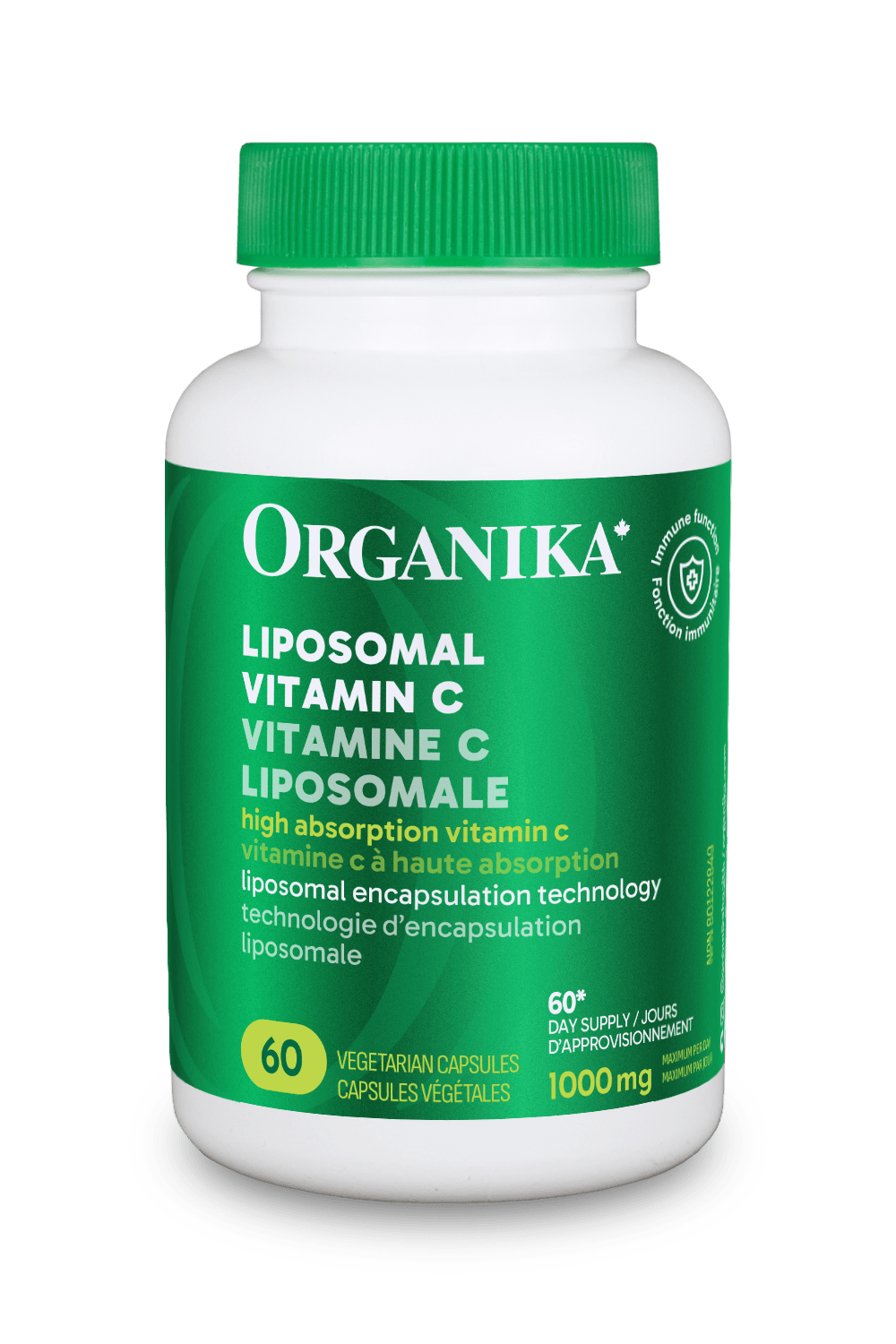 Liposomal Vitamin C - 60 Vcaps - Organika Health Products