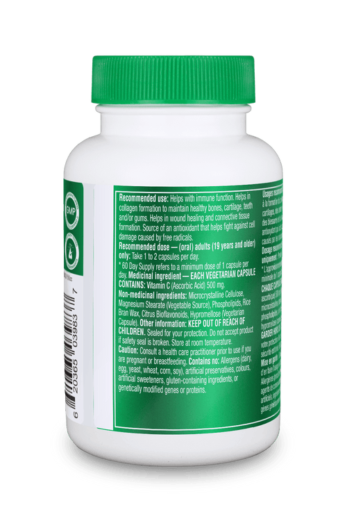 Liposomal Vitamin C - 60 Vcaps - Organika Health Products
