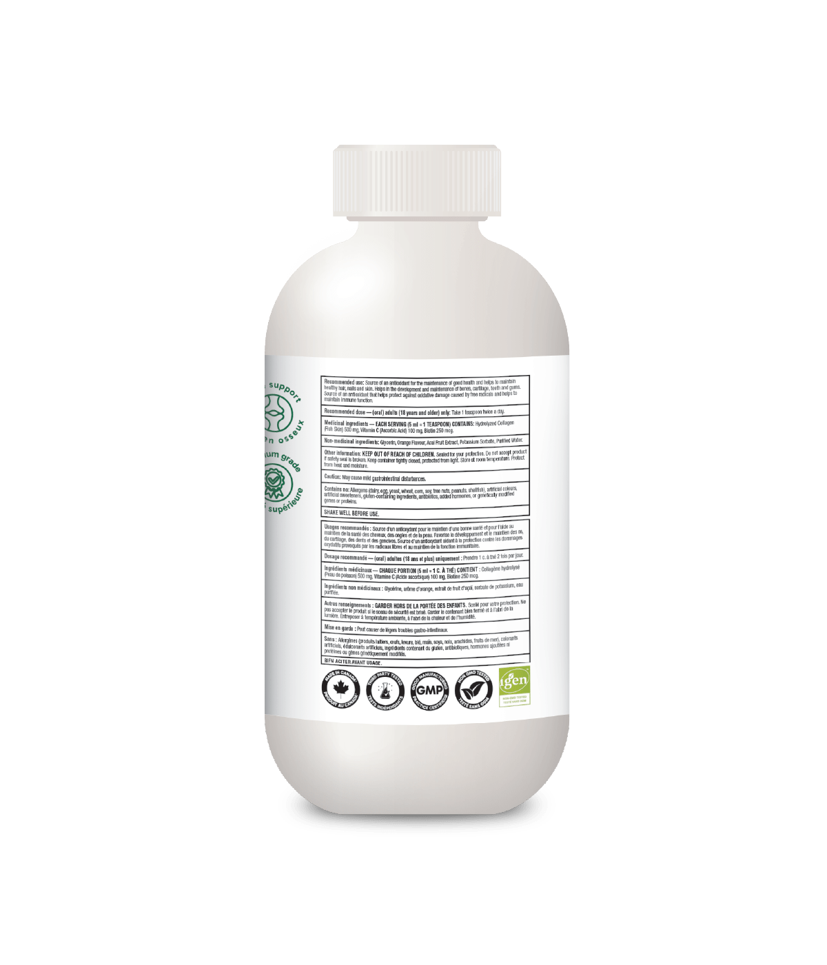 Liquid Marine Collagen - Orange - Organika Health Products