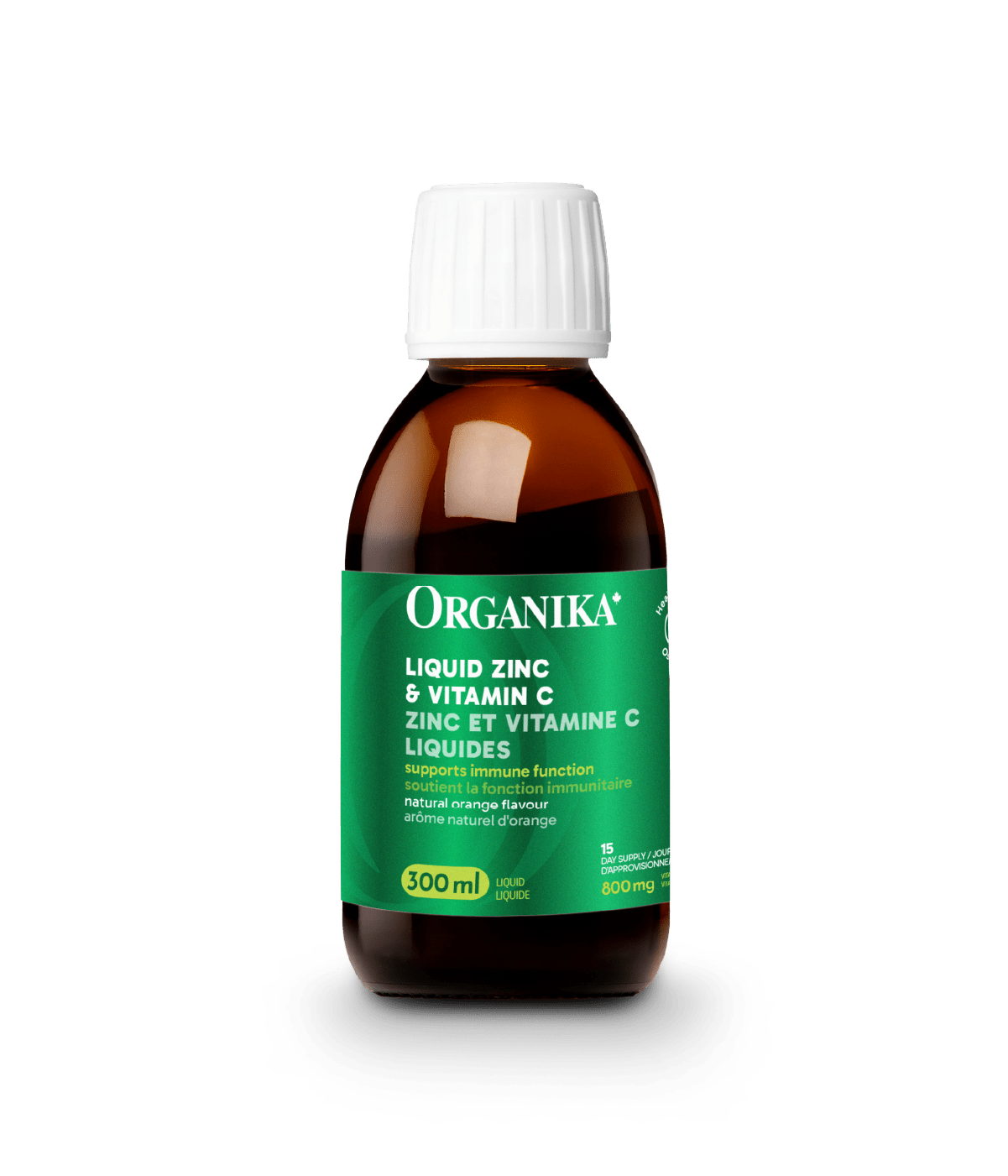 Liquid Zinc & Vitamin C - 300 ml - Organika Health Products